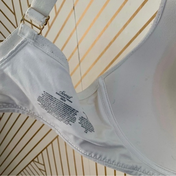 Soma Embraceable Wireless Cream Bra small bow and charm between cups size 38DD - Picture 5 of 10